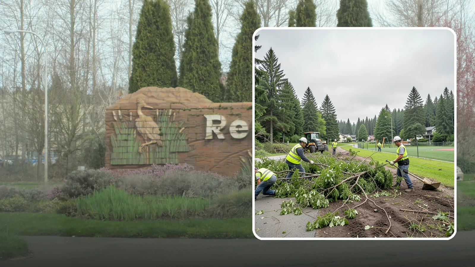 Trail Clearing in Renton, King County, WA - Clearing of encroaching brush, limbs, and deadfall from public trails to restore the designed tread width and overhead clearance.