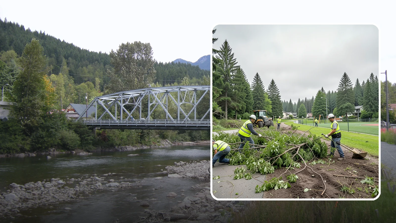 Trail Clearing in Skykomish, King County, WA - Clearing of encroaching brush, limbs, and deadfall from public trails to restore the designed tread width and overhead clearance.