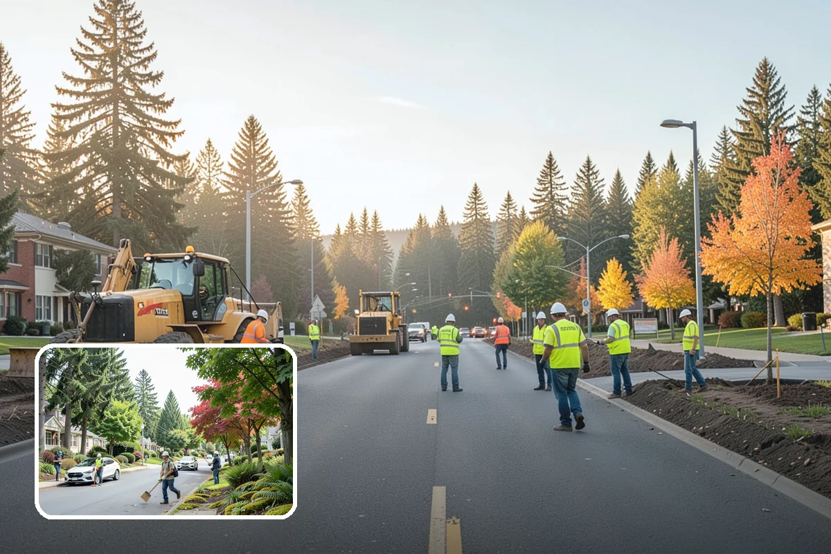 Trail Fencing in Beaux Arts Village, King County, WA - Guides trail users while protecting habitat and plantings