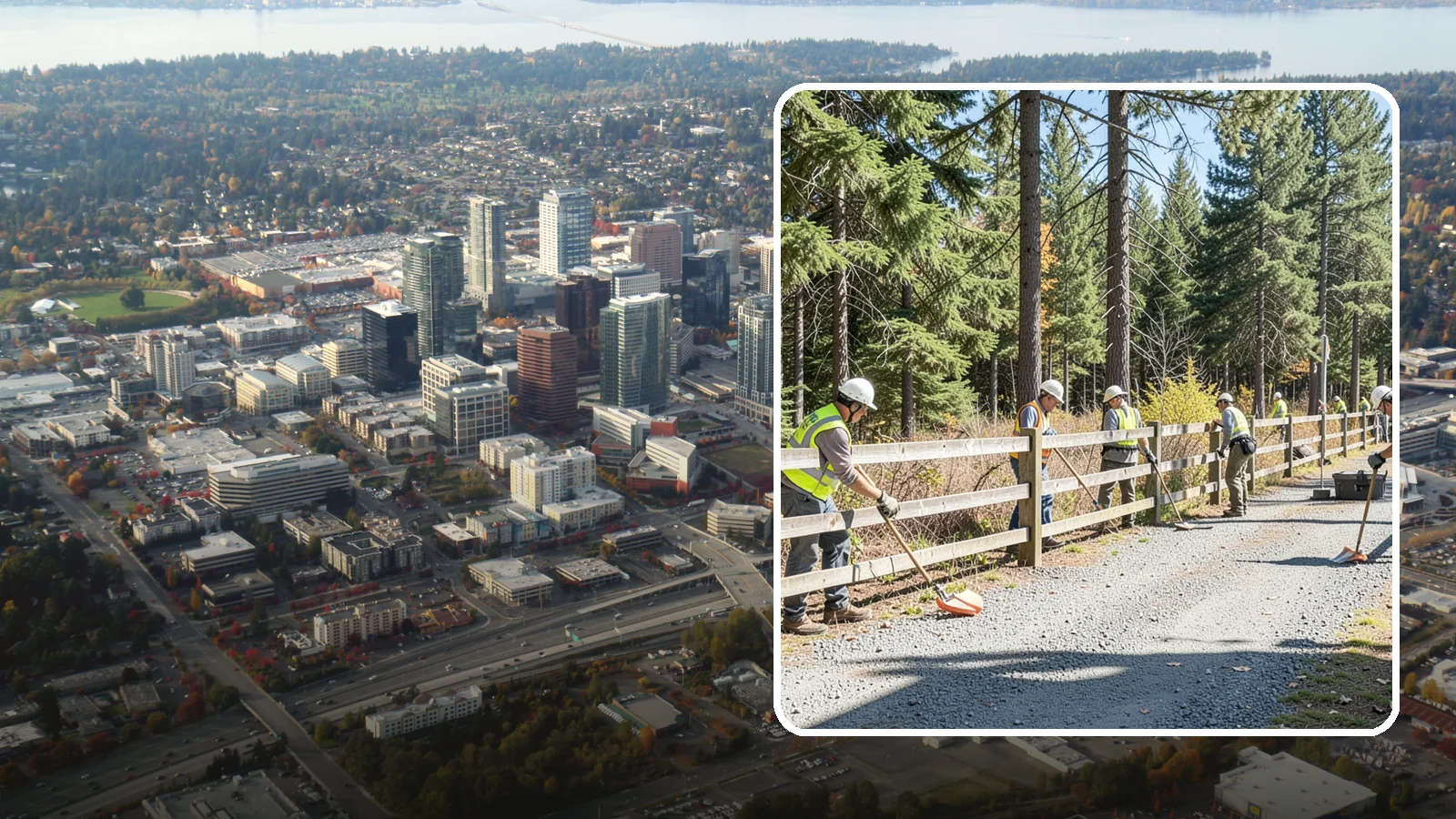 Trail Fencing in Bellevue, King County, WA - Install trail fencing and split-rail systems that guide users, protect habitat, and blend with natural settings.