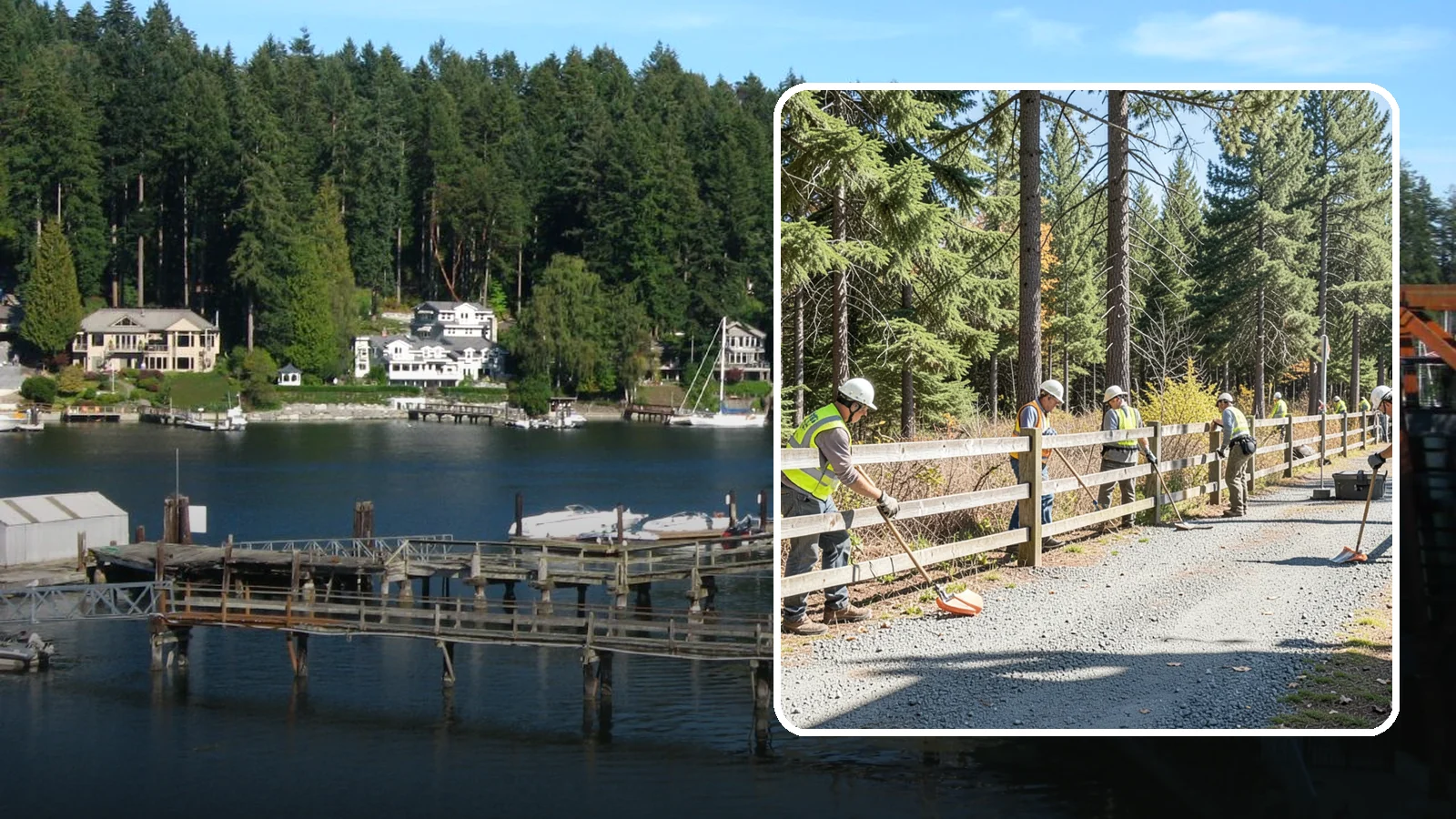 Trail Fencing in Gig Harbor, Pierce County, WA - Install trail fencing and split-rail systems that guide users, protect habitat, and blend with natural settings.