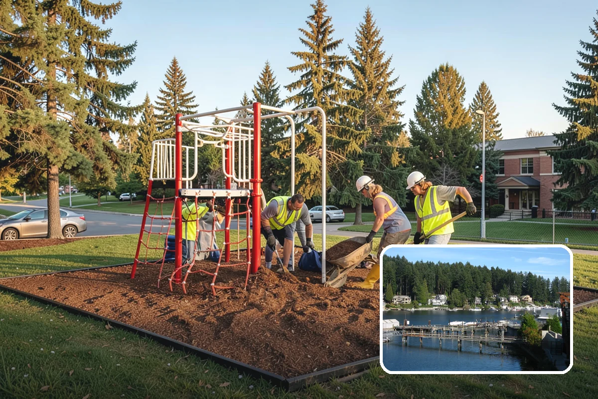 Trail Fencing in Gig Harbor, Pierce County, WA - Guides trail users while protecting habitat and plantings
