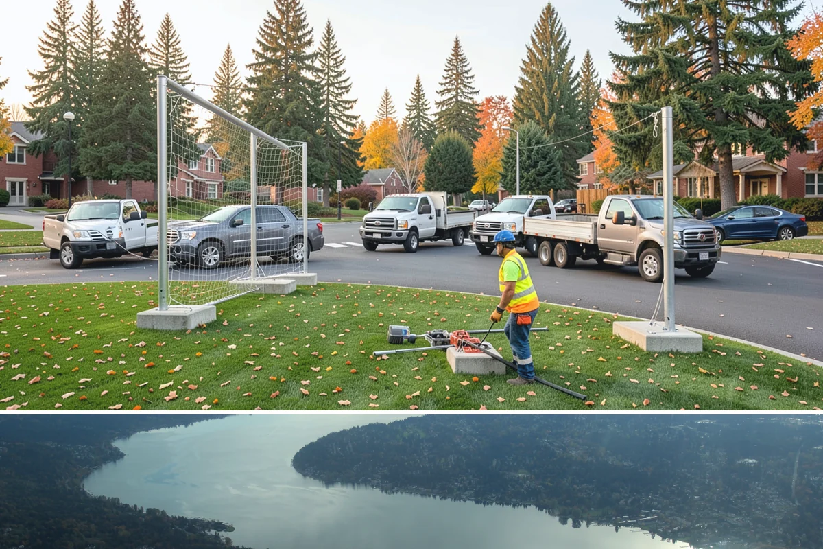 Trail Fencing in Sammamish, King County, WA - Trail fencing is best installed in the dry season from late spring through early fall to limit ground disturbance in wet...