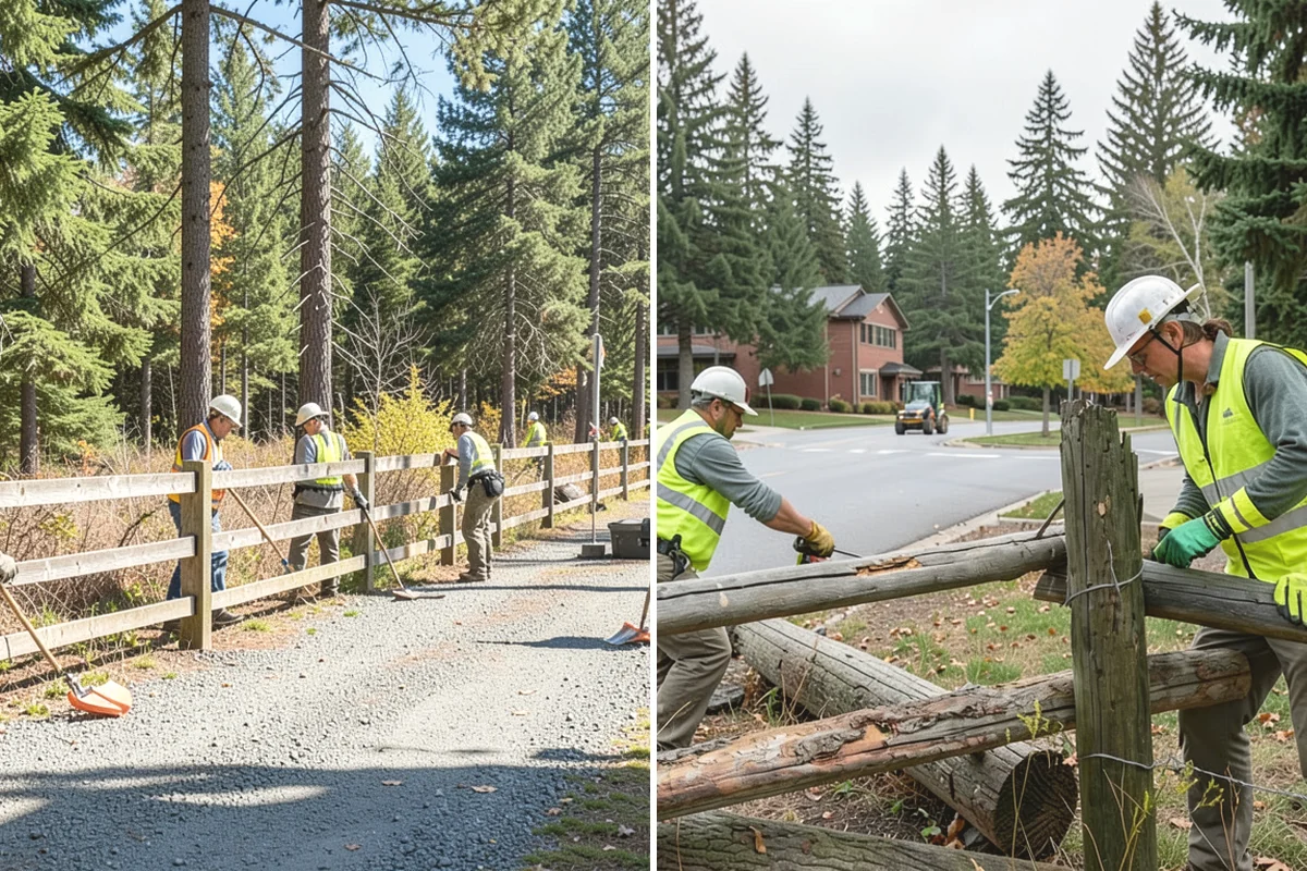 Trail Maintenance in Anacortes, Skagit County, WA - Walk the corridor and log hazards, drainage, and encroachment