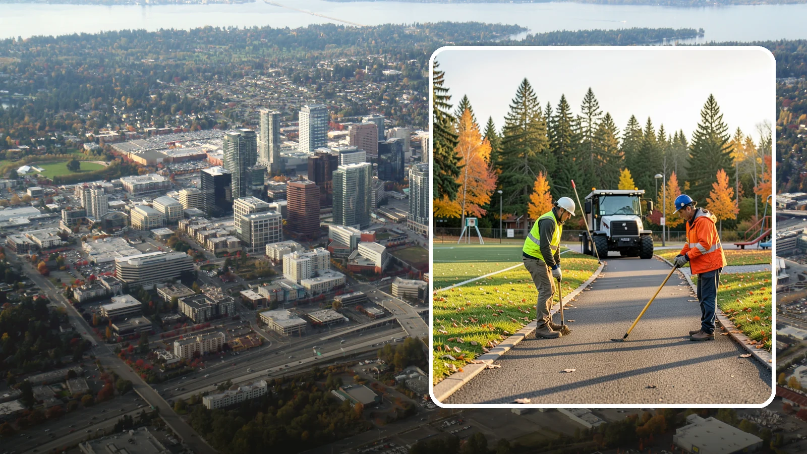 Trail Maintenance in Bellevue, King County, WA - Routine maintenance of multi-use trails to keep surfaces safe, drainable, and accessible to the public.