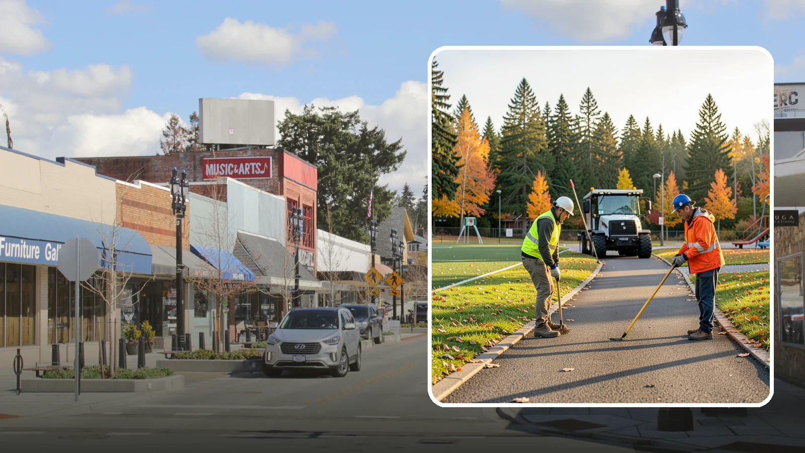 Trail Maintenance in Bothell, King County, WA - Routine maintenance of multi-use trails to keep surfaces safe, drainable, and accessible to the public.