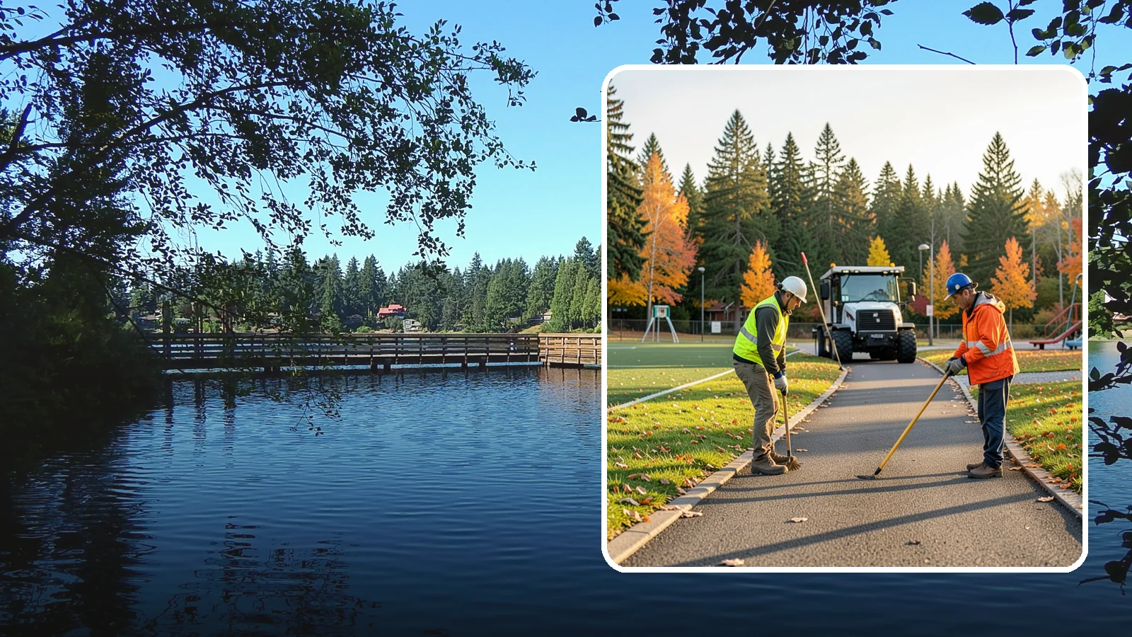 Trail Maintenance in Federal Way, King County, WA - Routine maintenance of multi-use trails to keep surfaces safe, drainable, and accessible to the public.