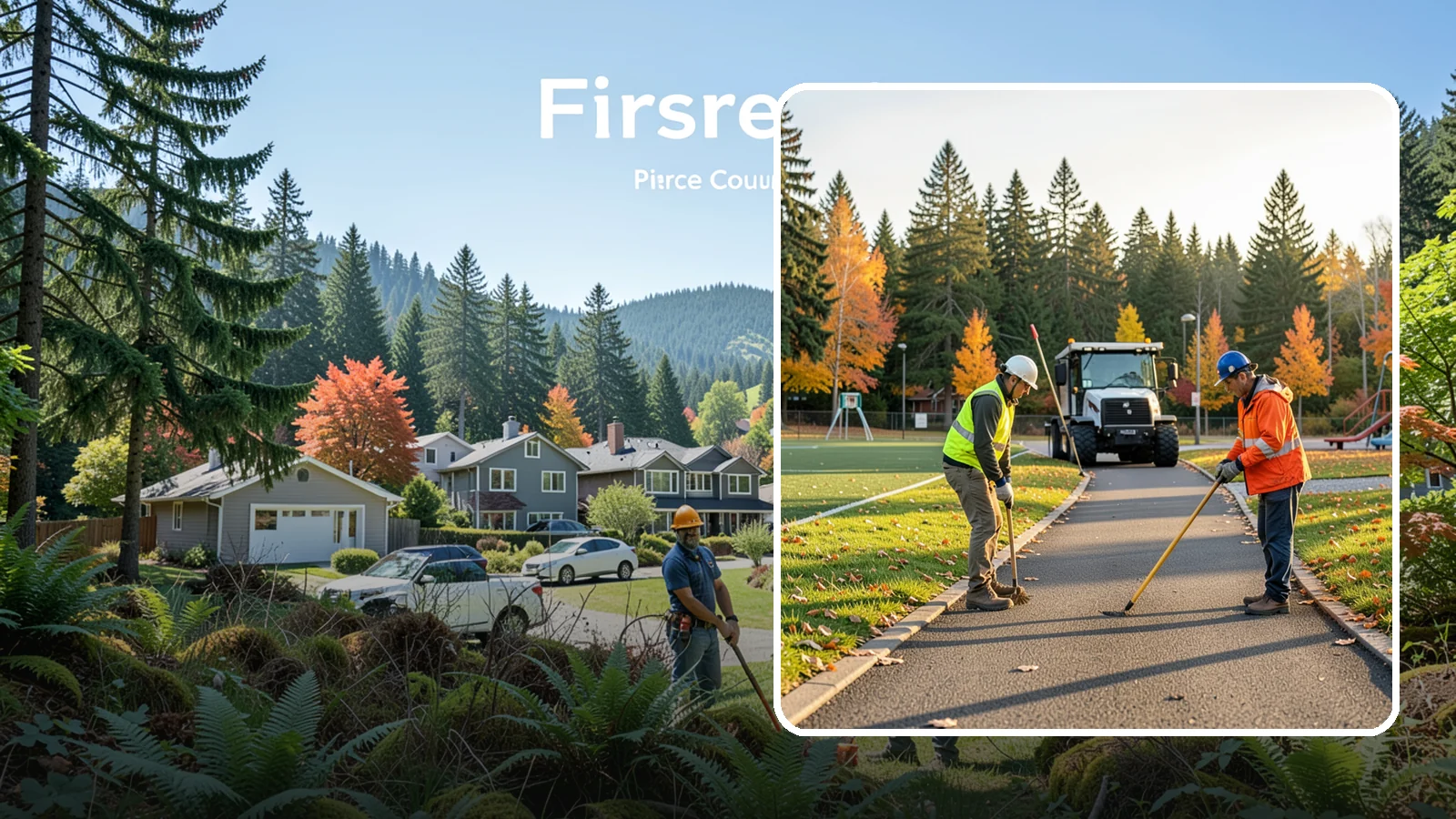 Trail Maintenance in Fircrest, Pierce County, WA - Routine maintenance of multi-use trails to keep surfaces safe, drainable, and accessible to the public.