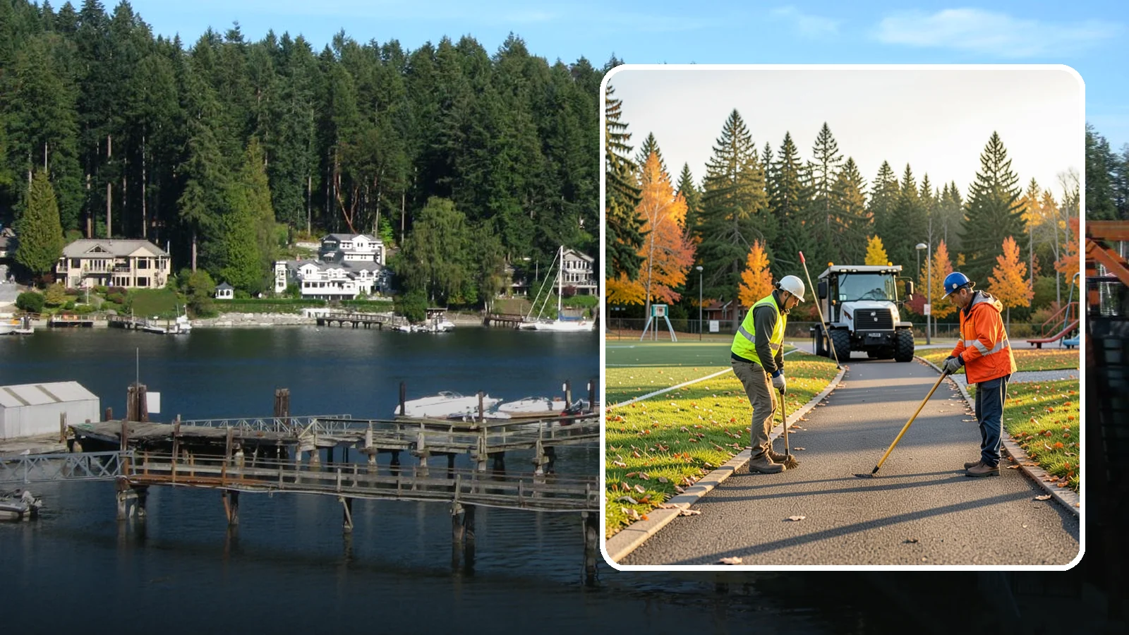Trail Maintenance in Gig Harbor, Pierce County, WA - Routine maintenance of multi-use trails to keep surfaces safe, drainable, and accessible to the public.