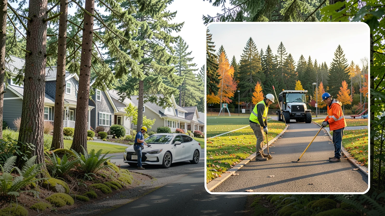 Trail Maintenance in Normandy Park, King County, WA - Routine maintenance of multi-use trails to keep surfaces safe, drainable, and accessible to the public.
