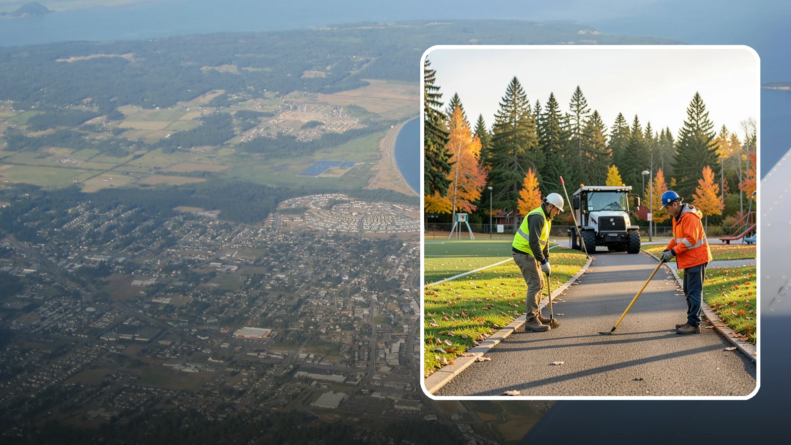 Trail Maintenance in Oak Harbor, Island County, WA - Routine maintenance of multi-use trails to keep surfaces safe, drainable, and accessible to the public.
