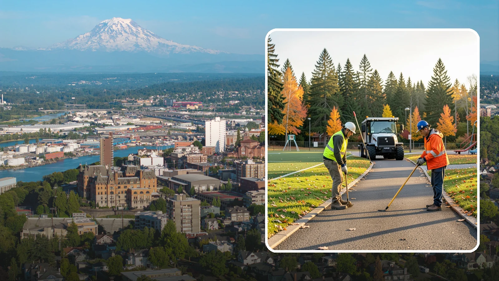 Trail Maintenance in Tacoma, Pierce County, WA - Routine maintenance of multi-use trails to keep surfaces safe, drainable, and accessible to the public.