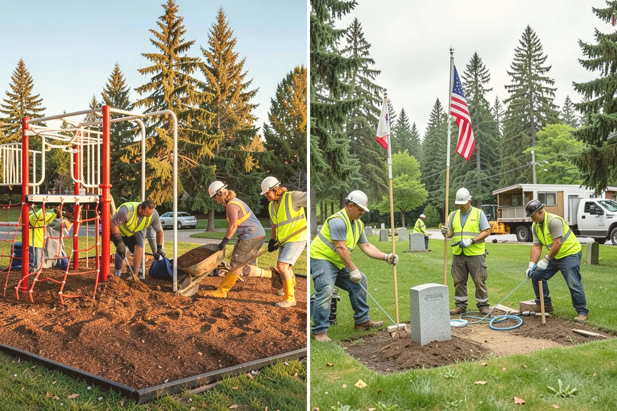 Trail Paving in Algona, King County, WA - Clear, grade, and shape the trail subgrade