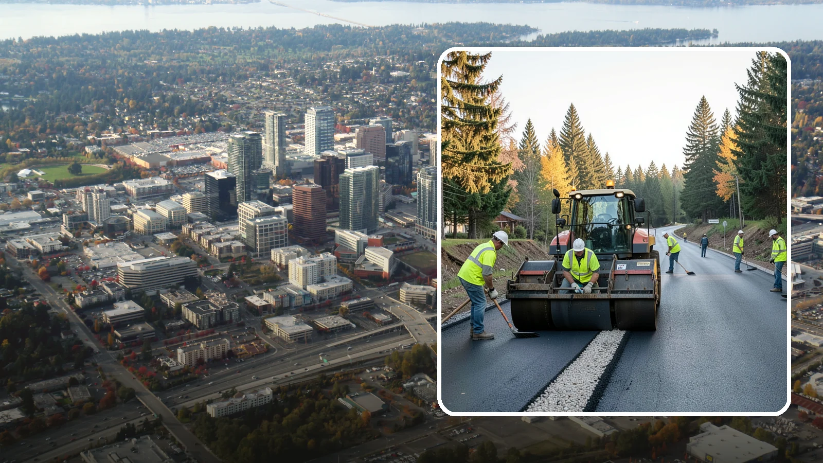 Trail Paving in Bellevue, King County, WA - Asphalt paving for multi-use trails, park paths, and connector routes built to agency trail standards.