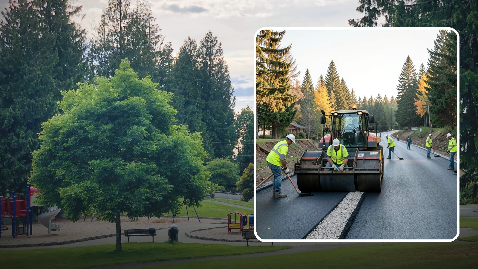Trail Paving in Bonney Lake, Pierce County, WA - Asphalt paving for multi-use trails, park paths, and connector routes built to agency trail standards.