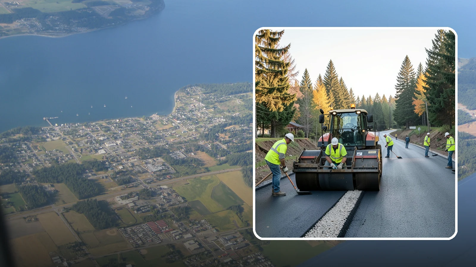 Trail Paving in Coupeville, Island County, WA - Asphalt paving for multi-use trails, park paths, and connector routes built to agency trail standards.