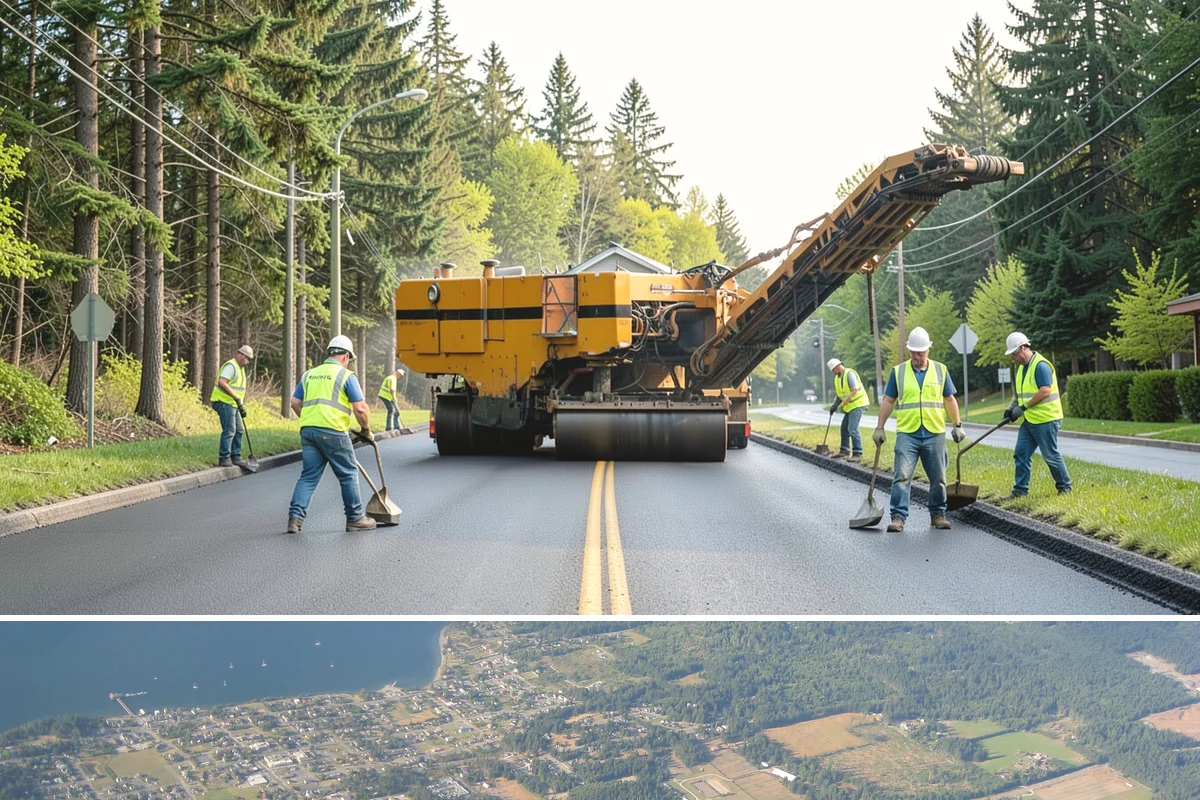 Trail Paving in Coupeville, Island County, WA - Trail paving is a dry-season activity, ideal from midsummer into early fall when subgrades are firm and compaction is reliable.