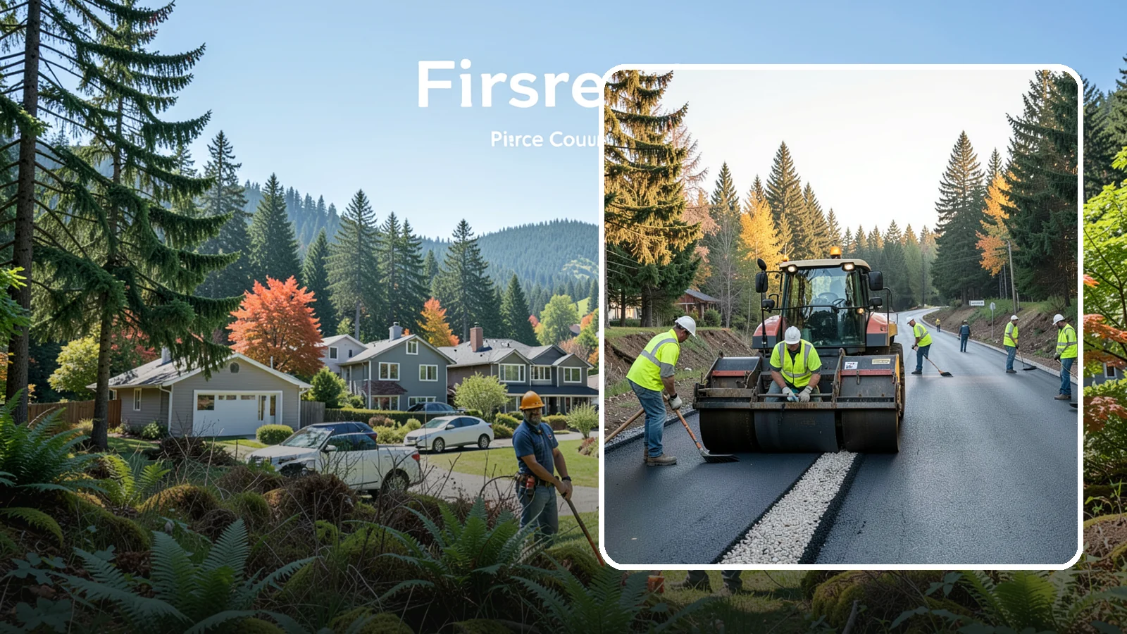 Trail Paving in Fircrest, Pierce County, WA - Asphalt paving for multi-use trails, park paths, and connector routes built to agency trail standards.