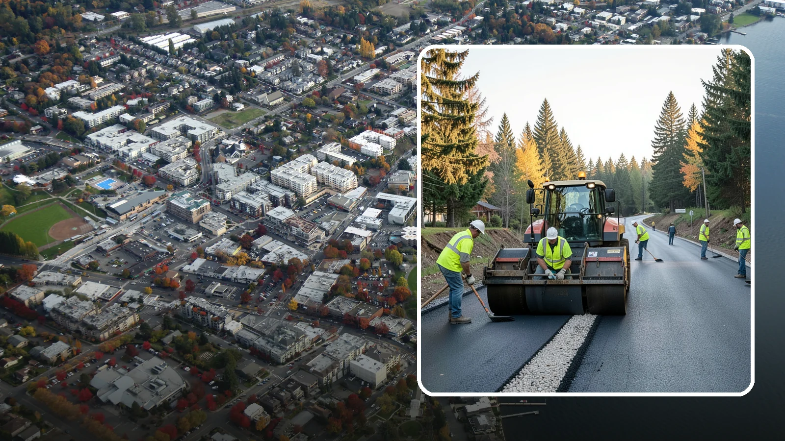 Trail Paving in Kirkland, King County, WA - Asphalt paving for multi-use trails, park paths, and connector routes built to agency trail standards.