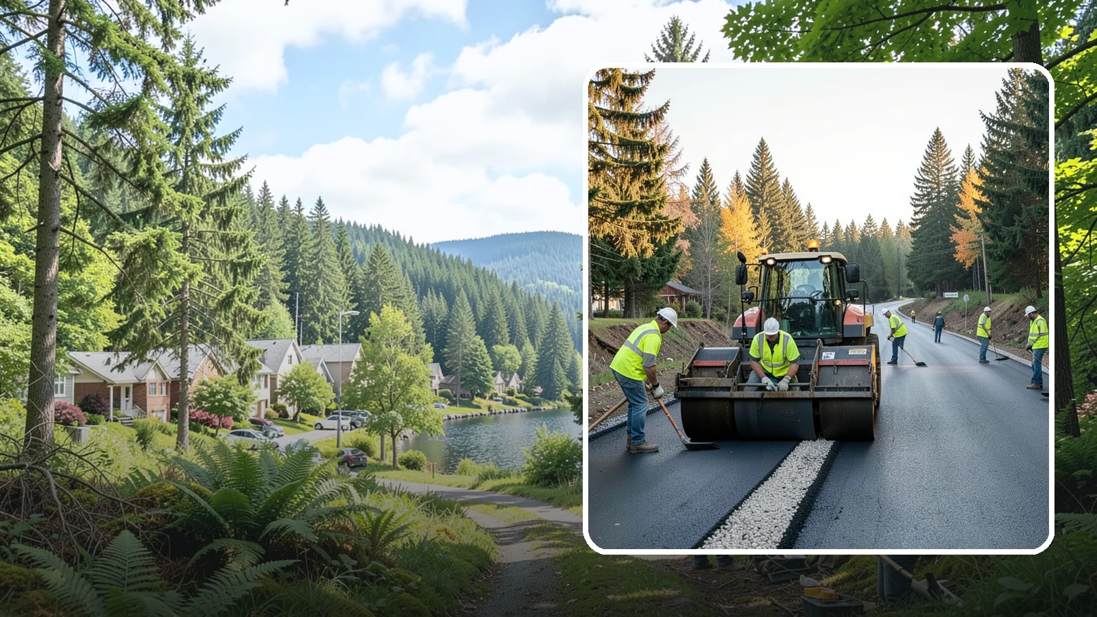 Trail Paving in Lake Forest Park, King County, WA - Asphalt paving for multi-use trails, park paths, and connector routes built to agency trail standards.