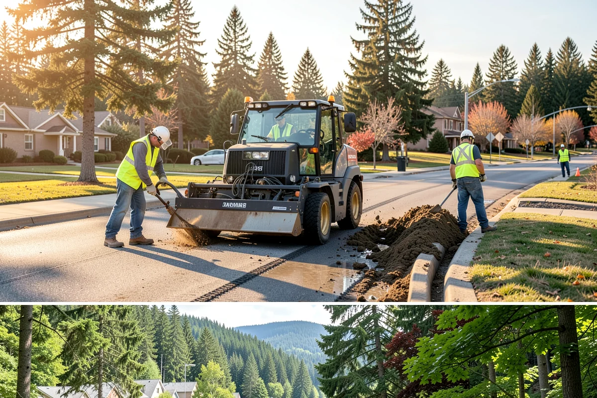 Trail Paving in Lake Forest Park, King County, WA - Trail paving is a dry-season activity, ideal from midsummer into early fall when subgrades are firm and compaction is reliable.