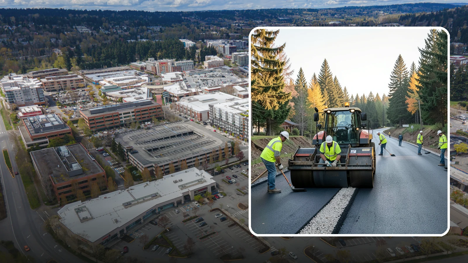Trail Paving in Redmond, King County, WA - Asphalt paving for multi-use trails, park paths, and connector routes built to agency trail standards.