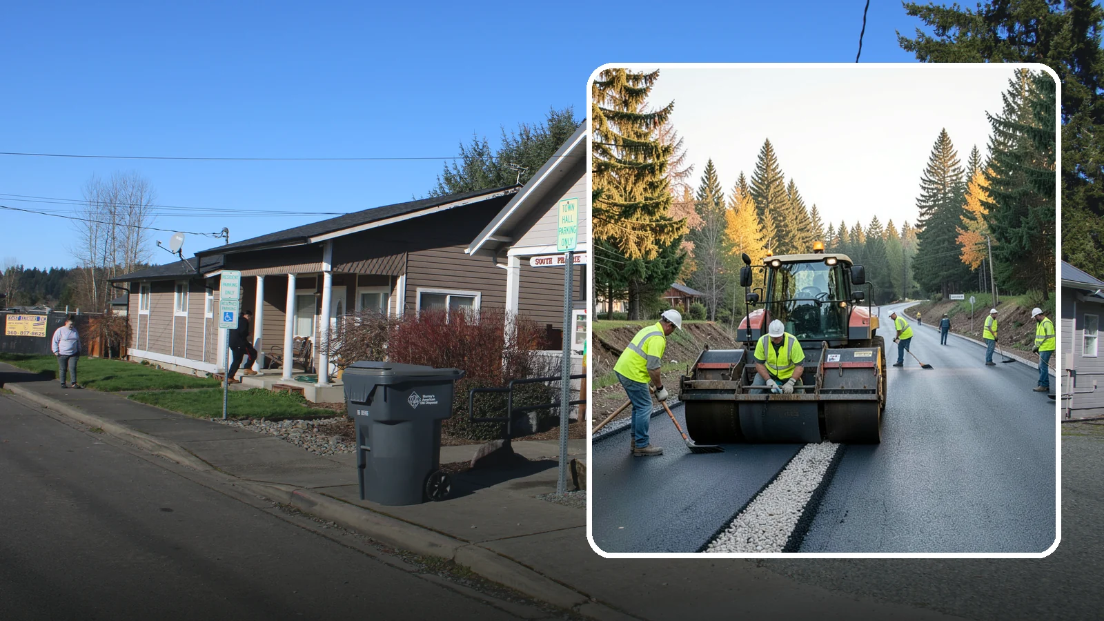 Trail Paving in South Prairie, Pierce County, WA - Asphalt paving for multi-use trails, park paths, and connector routes built to agency trail standards.