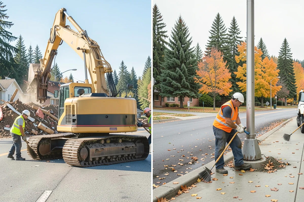 Trail Paving in Steilacoom, Pierce County, WA - Clear, grade, and shape the trail subgrade