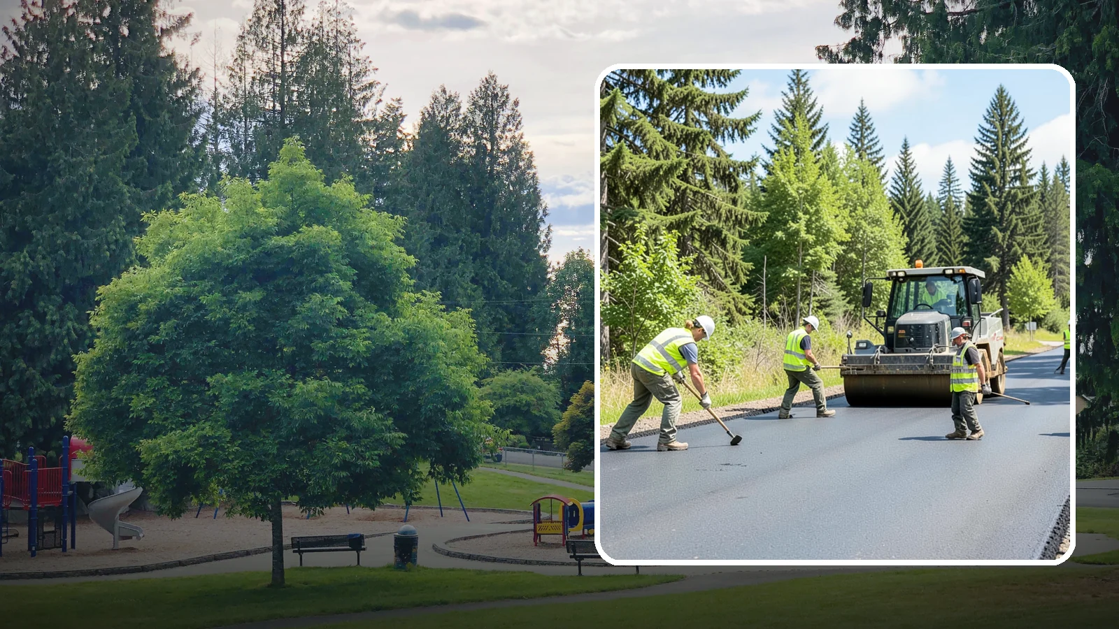 Trail Resurfacing in Bonney Lake, Pierce County, WA - Resurfacing of worn trail segments to restore a smooth, durable, and accessible travel surface.