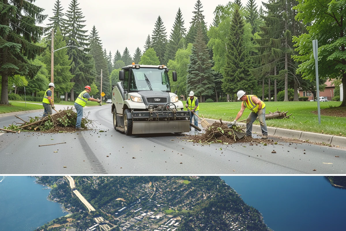 Trail Resurfacing in Mercer Island, King County, WA - Resurfacing is scheduled in the drier months when paving and aggregate placement can cure and compact properly.