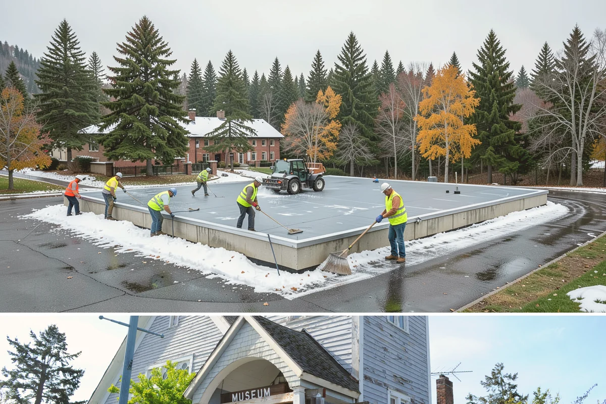 Trail Resurfacing in Steilacoom, Pierce County, WA - Resurfacing is scheduled in the drier months when paving and aggregate placement can cure and compact properly.