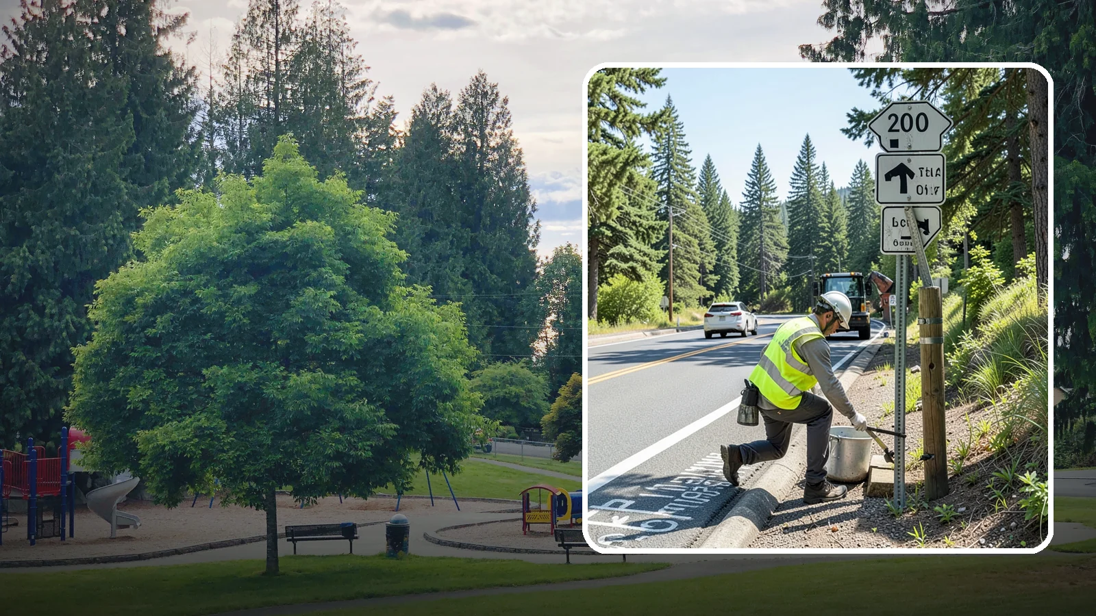 Trail Signage Maintenance in Bonney Lake, Pierce County, WA - Maintenance and replacement of trail signage for wayfinding, safety, and regulatory clarity.