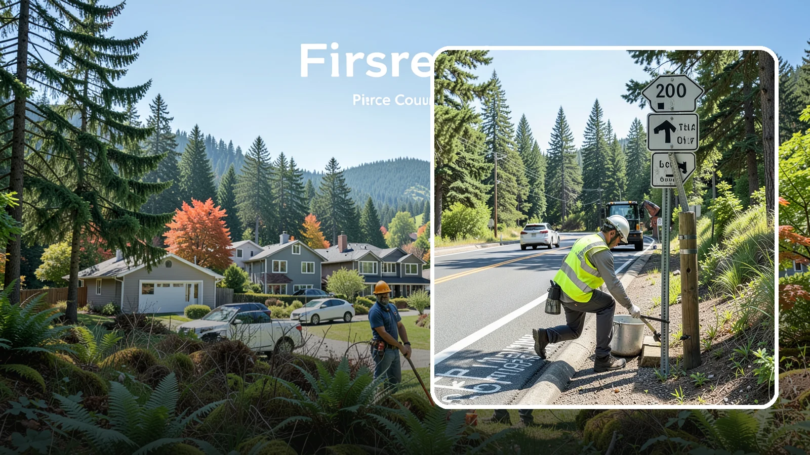 Trail Signage Maintenance in Fircrest, Pierce County, WA - Maintenance and replacement of trail signage for wayfinding, safety, and regulatory clarity.