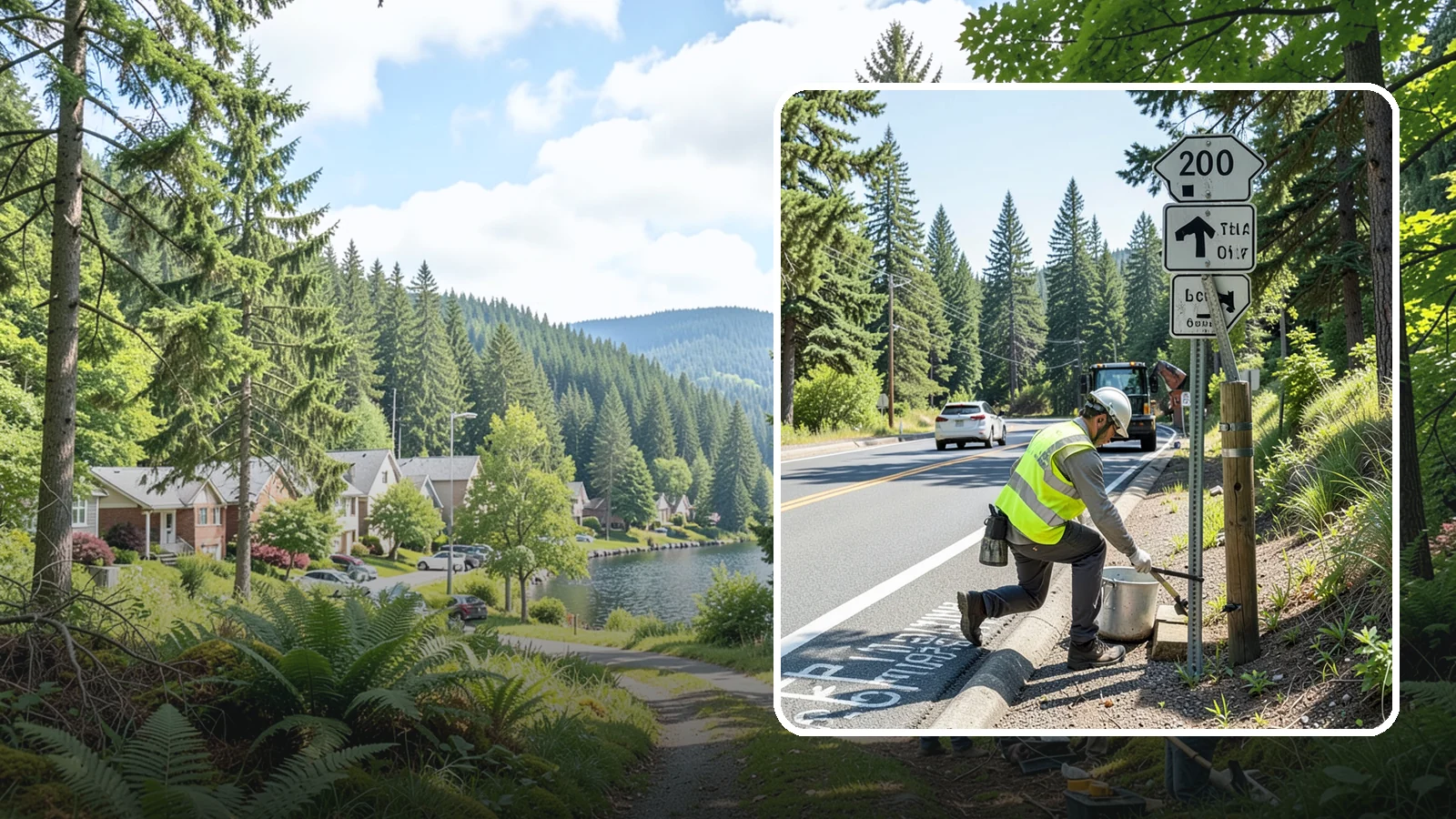 Trail Signage Maintenance in Lake Forest Park, King County, WA - Maintenance and replacement of trail signage for wayfinding, safety, and regulatory clarity.