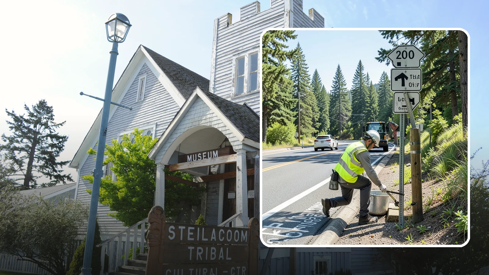 Trail Signage Maintenance in Steilacoom, Pierce County, WA - Maintenance and replacement of trail signage for wayfinding, safety, and regulatory clarity.