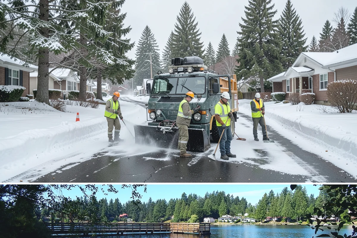 Trail Signage in Federal Way, King County, WA - Trail installations favor the drier late-spring through early-fall window when path surfaces and access routes are firm and...