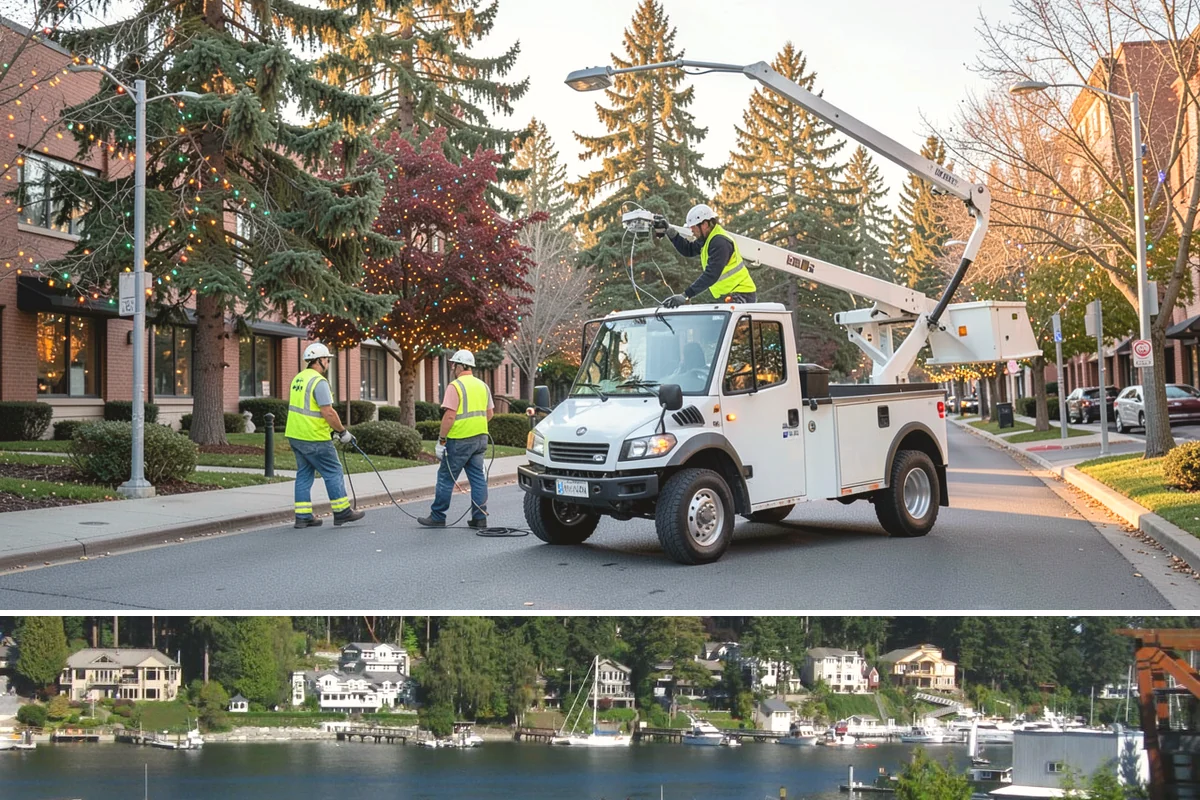 Trail Signage in Gig Harbor, Pierce County, WA - Trail installations favor the drier late-spring through early-fall window when path surfaces and access routes are firm and...