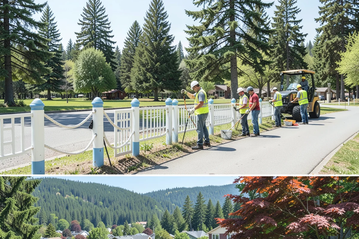 Trail Signage in Index, Snohomish County, WA - Trail installations favor the drier late-spring through early-fall window when path surfaces and access routes are firm and...