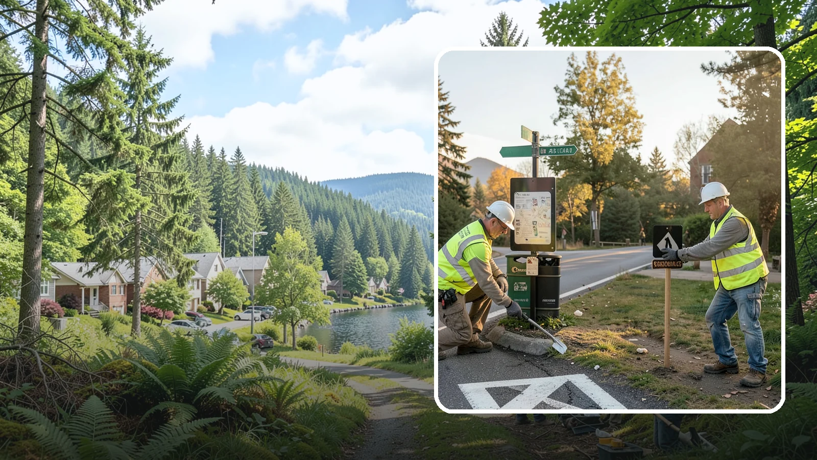 Trail Signage in Lake Forest Park, King County, WA - We install trail wayfinding, mileage, and regulatory signs sized and placed for pedestrians, cyclists, and equestrians.
