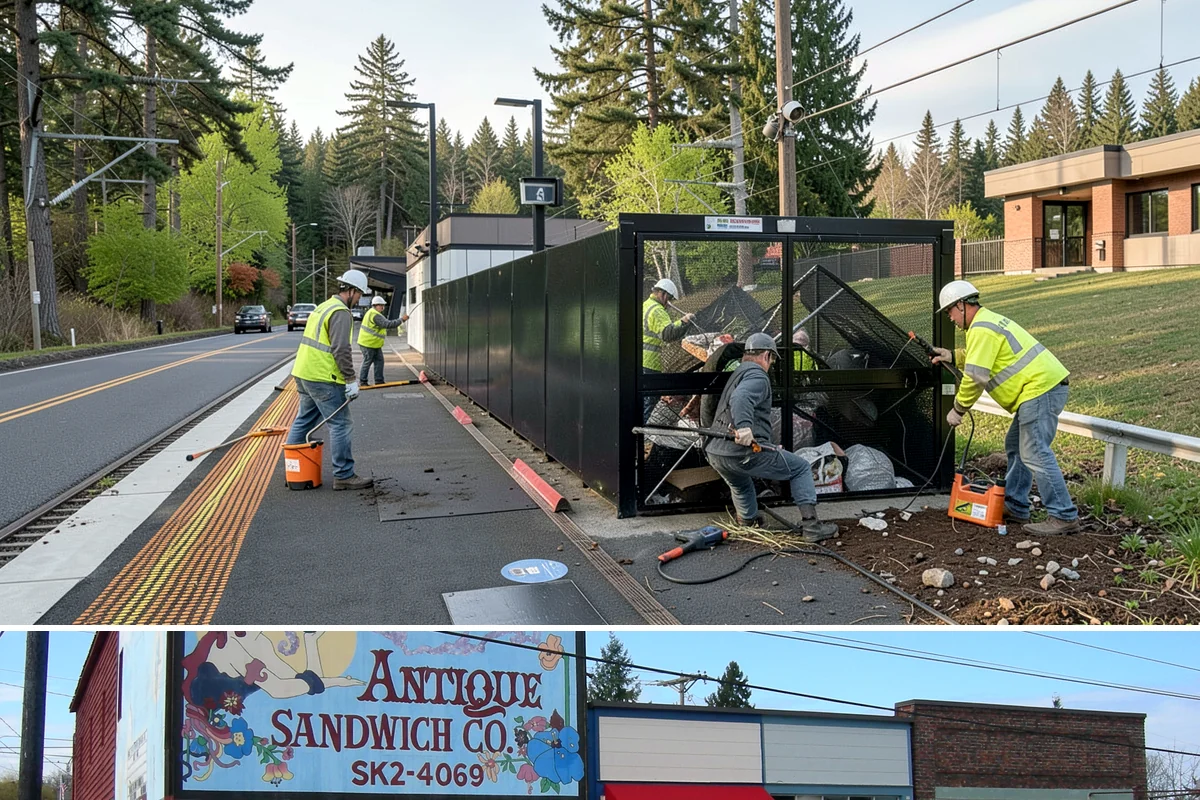 Trail Signage in Ruston, Pierce County, WA - Trail installations favor the drier late-spring through early-fall window when path surfaces and access routes are firm and...