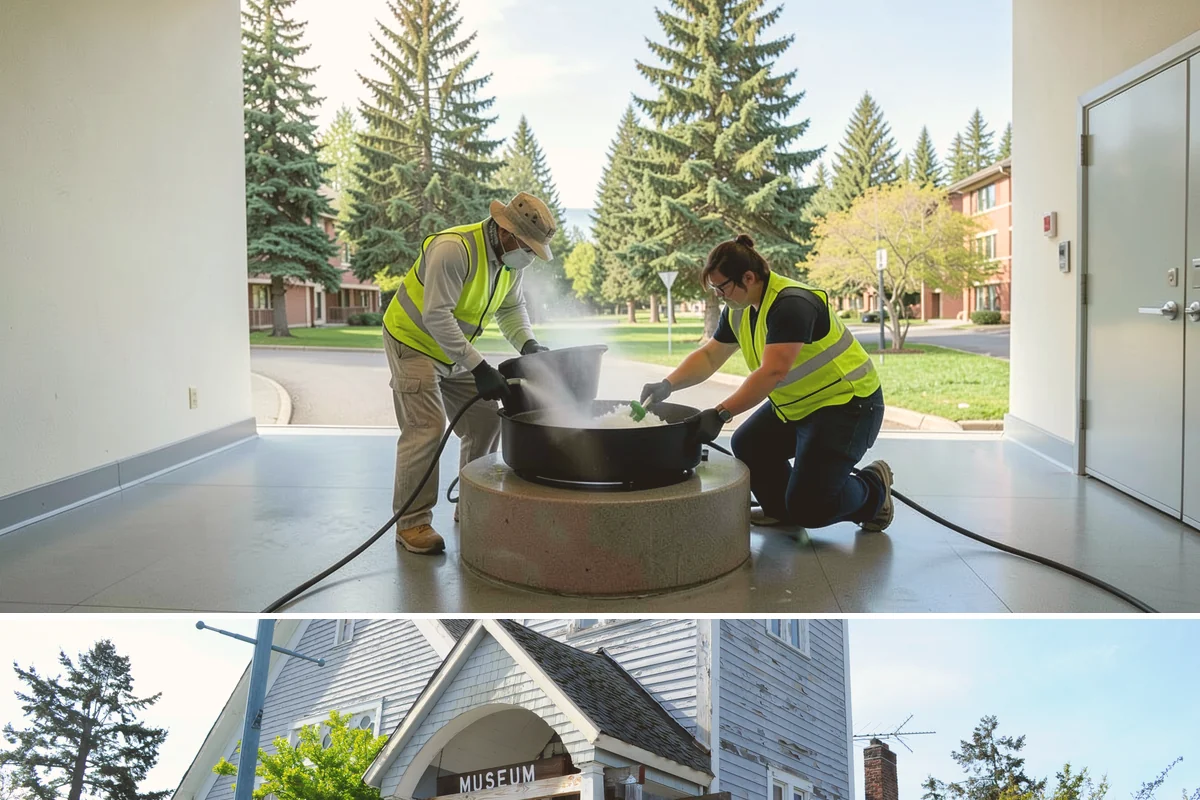 Trail Signage in Steilacoom, Pierce County, WA - Trail installations favor the drier late-spring through early-fall window when path surfaces and access routes are firm and...