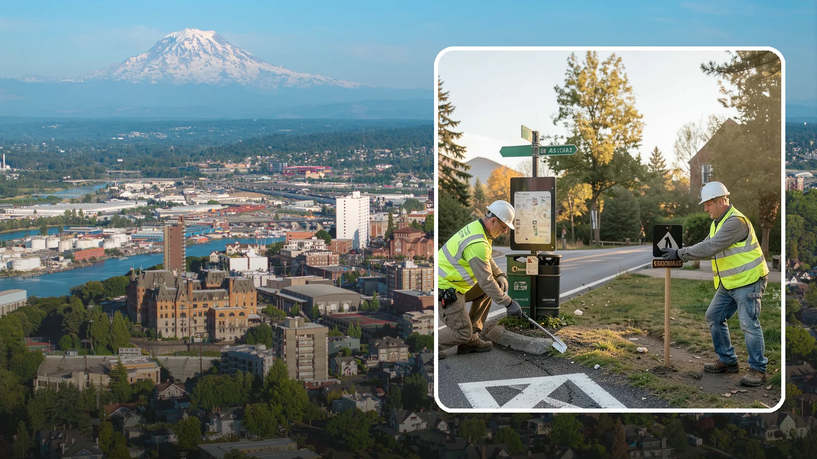 Trail Signage in Tacoma, Pierce County, WA - We install trail wayfinding, mileage, and regulatory signs sized and placed for pedestrians, cyclists, and equestrians.