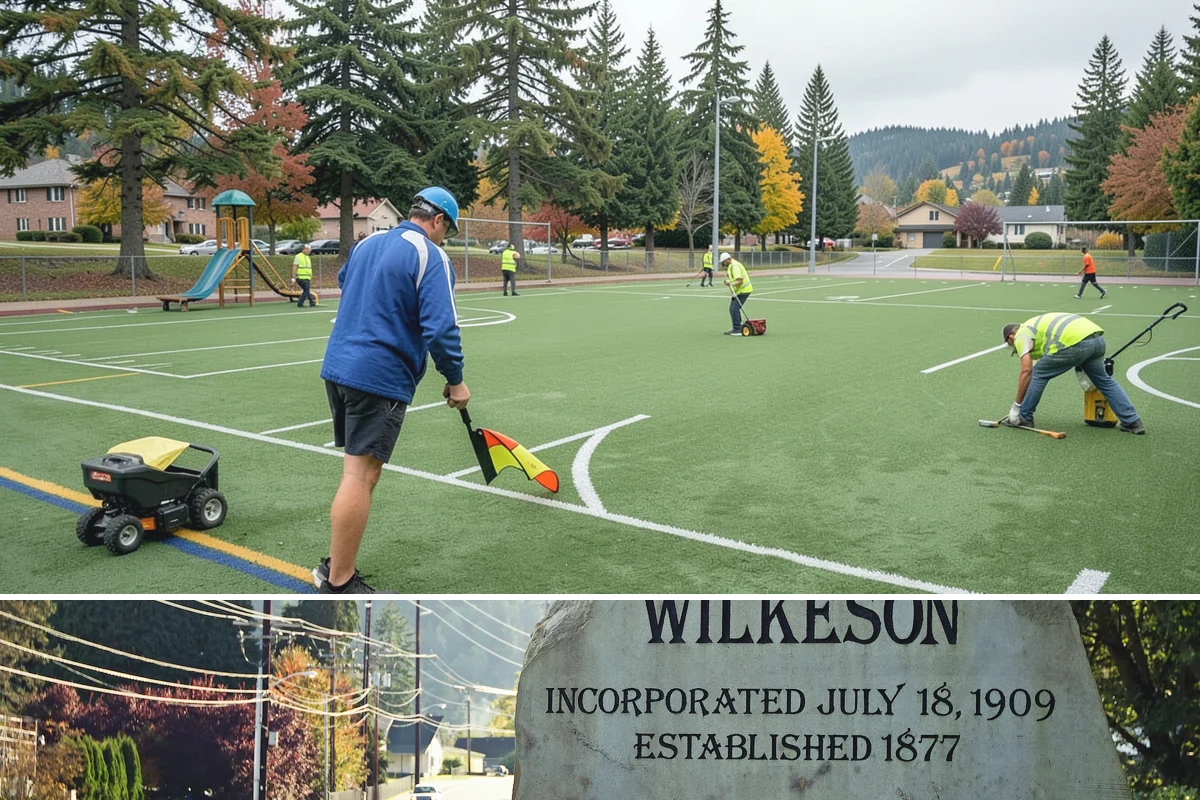 Trail Signage in Wilkeson, Pierce County, WA - Trail installations favor the drier late-spring through early-fall window when path surfaces and access routes are firm and...