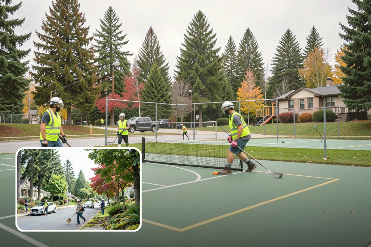 Trail Vegetation Clearing in Beaux Arts Village, King County, WA - Restores designed trail width and overhead clearance