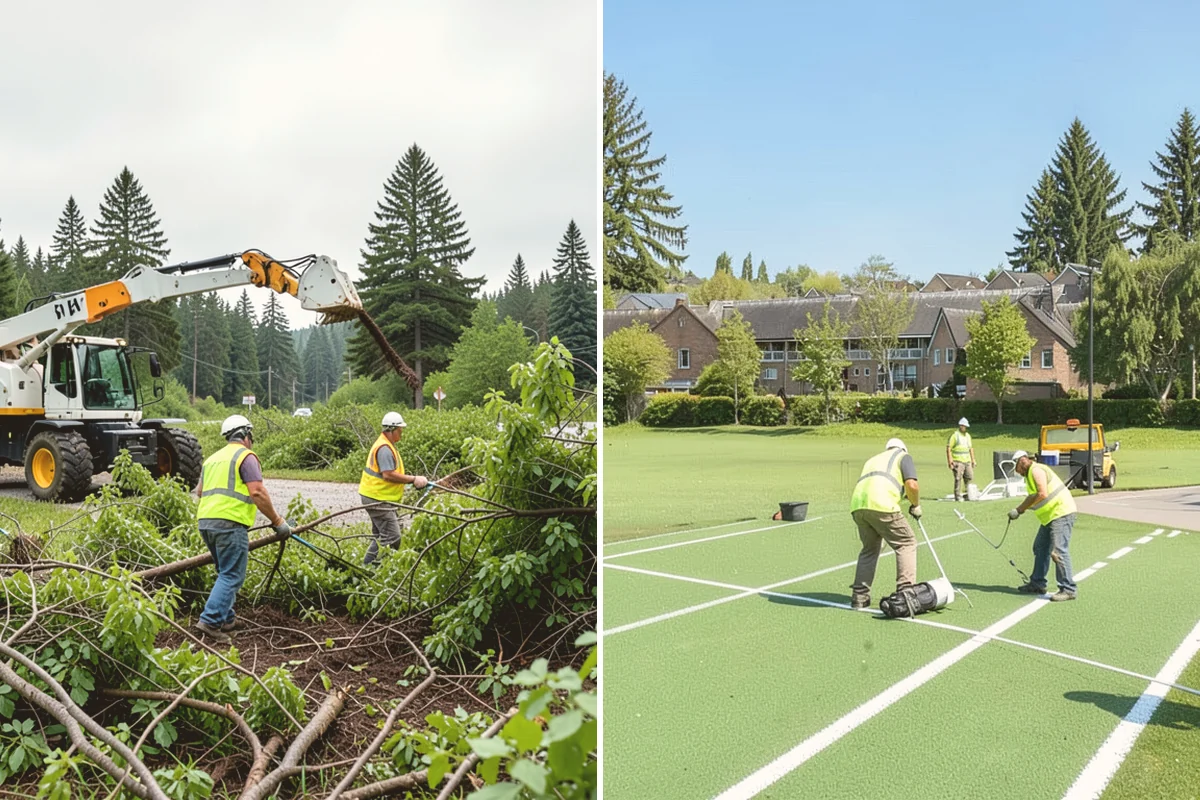 Trail Vegetation Clearing in Brier, Snohomish County, WA - Survey encroachment and clearance deficits along the trail