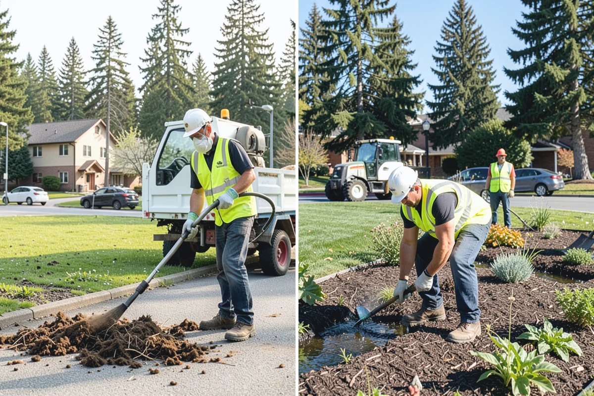 Trail Vegetation Clearing in Des Moines, King County, WA - Survey encroachment and clearance deficits along the trail