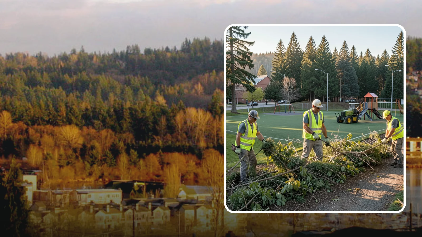 Trail Vegetation Clearing in Kenmore, King County, WA - Clearing of encroaching brush and overgrowth to restore trail width, sightlines, and safe passage.