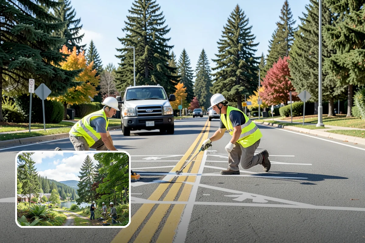 Trail Vegetation Clearing in Lake Forest Park, King County, WA - Restores designed trail width and overhead clearance