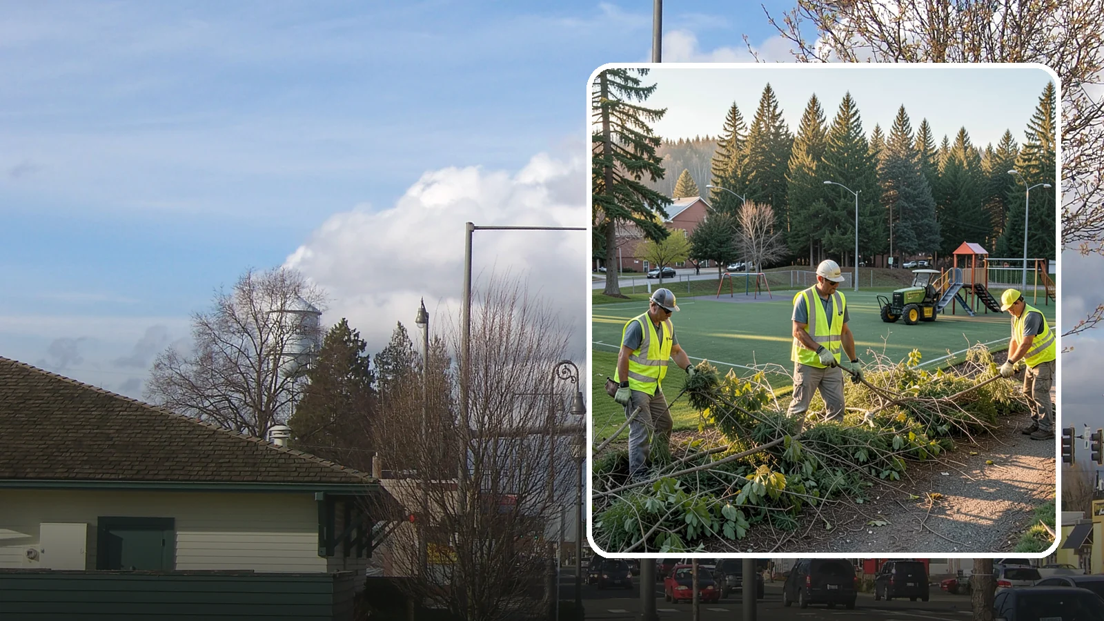 Trail Vegetation Clearing in Marysville, Snohomish County, WA - Clearing of encroaching brush and overgrowth to restore trail width, sightlines, and safe passage.