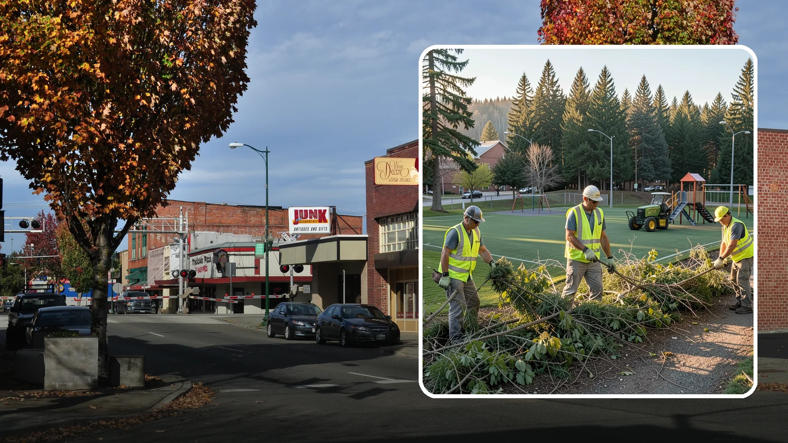 Trail Vegetation Clearing in Puyallup, Pierce County, WA - Clearing of encroaching brush and overgrowth to restore trail width, sightlines, and safe passage.